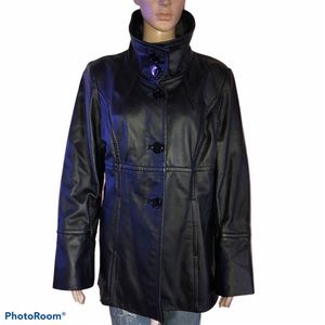 Genology leather coat